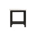 Marcello White Marble Square End Table - In Home Furniture (San Antonio, TX)