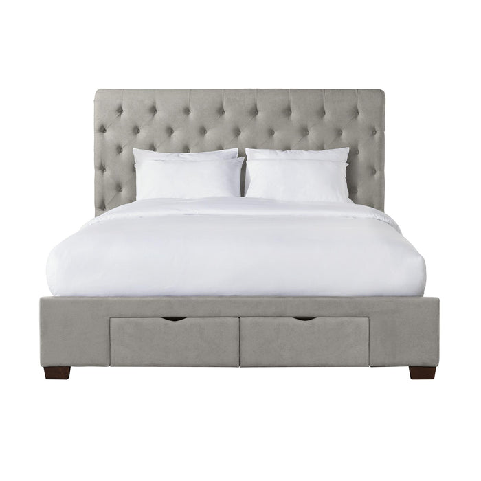 Waldorf King Upholstered Storage Bed - In Home Furniture (San Antonio, TX)