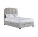 Harper Queen Upholstered Storage Bed - In Home Furniture (San Antonio, TX)
