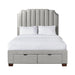 Harper Queen Upholstered Storage Bed - In Home Furniture (San Antonio, TX)