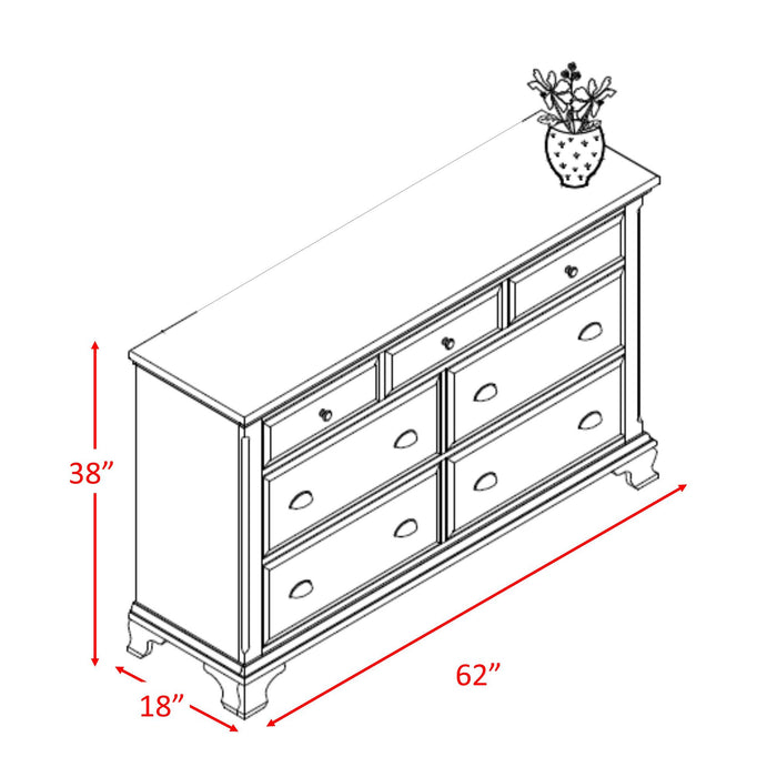 Canton Cherry Dresser - In Home Furniture (San Antonio, TX)