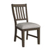 Yellowstone Dining Side Chair with Grey Fabric in Medium Brown (2 Per Carton) - In Home Furniture (San Antonio, TX)