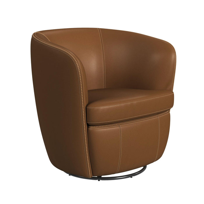 Vito Swivel Chair in Pebble Tan - In Home Furniture (San Antonio, TX)