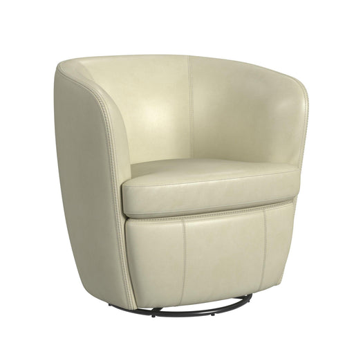 Vito Swivel Chair in Pebble Cream - In Home Furniture (San Antonio, TX)