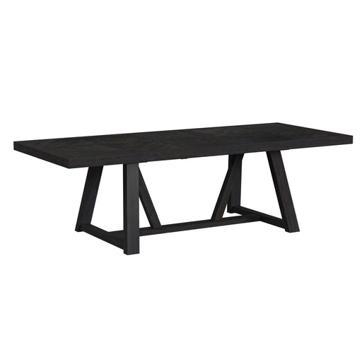 Transcend Dining Table with 22" Leaf in Charcoal - In Home Furniture (San Antonio, TX)