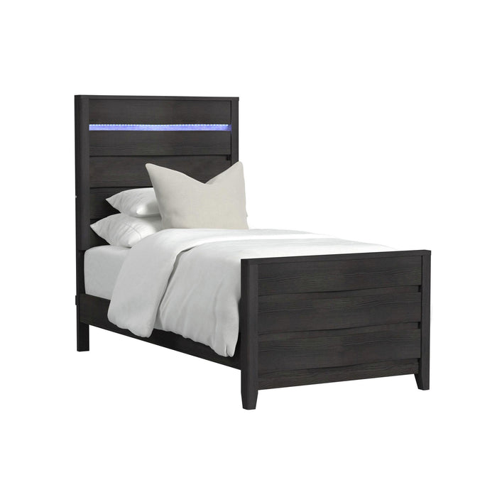 Tobias Bedroom Set with LED - In Home Furniture (San Antonio, TX)