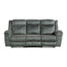 Sorrento Motion Sofa with Dropdown in FB367 Charcoal - In Home Furniture (San Antonio, TX)