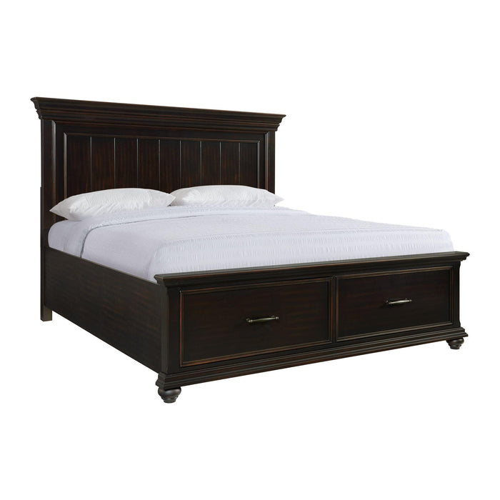 Slater Platform Storage Bedroom Set Black - In Home Furniture (San Antonio, TX)