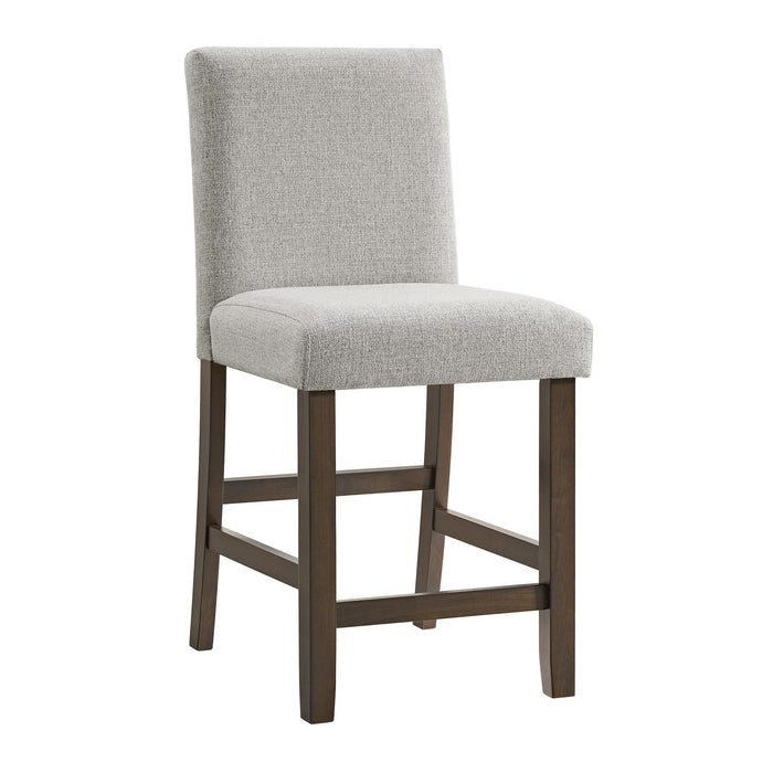 Seneca Counter Side Chair with Grey Fabric in Brown (2 Per Carton) - In Home Furniture (San Antonio, TX)