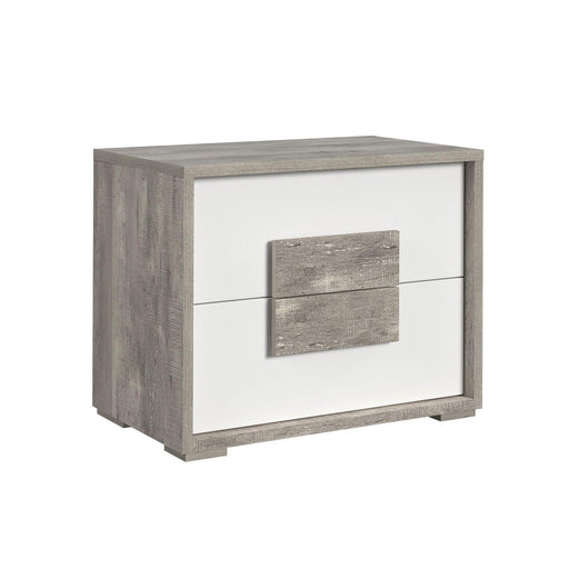 San Matteo 2-Drawer Nightstand with USB in Dual Tone - In Home Furniture (San Antonio, TX)