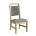 Ridgemont Dining Side Chair with Grey Fabric in Natural (2 Per Carton) - In Home Furniture (San Antonio, TX)