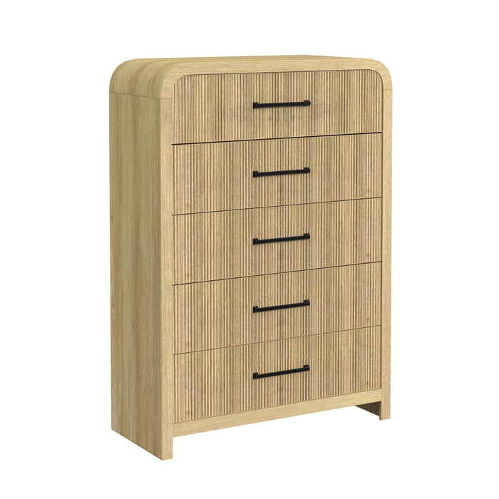 Ridgemont 5-Drawer Chest in Natural - In Home Furniture (San Antonio, TX)
