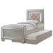 PLATINUM YOUTH PLATFORM W/ TRUNDLE BEDROOM SET - In Home Furniture (San Antonio, TX)