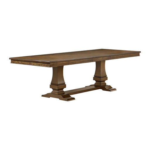 Phillipe Dining Table with with 18" Leaf in Cherry - In Home Furniture (San Antonio, TX)