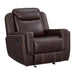 Panther Glider Motion Recliner in Neono Brown - In Home Furniture (San Antonio, TX)
