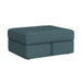 Options One Storage Ottoman in Palmer Plus Teal - In Home Furniture (San Antonio, TX)