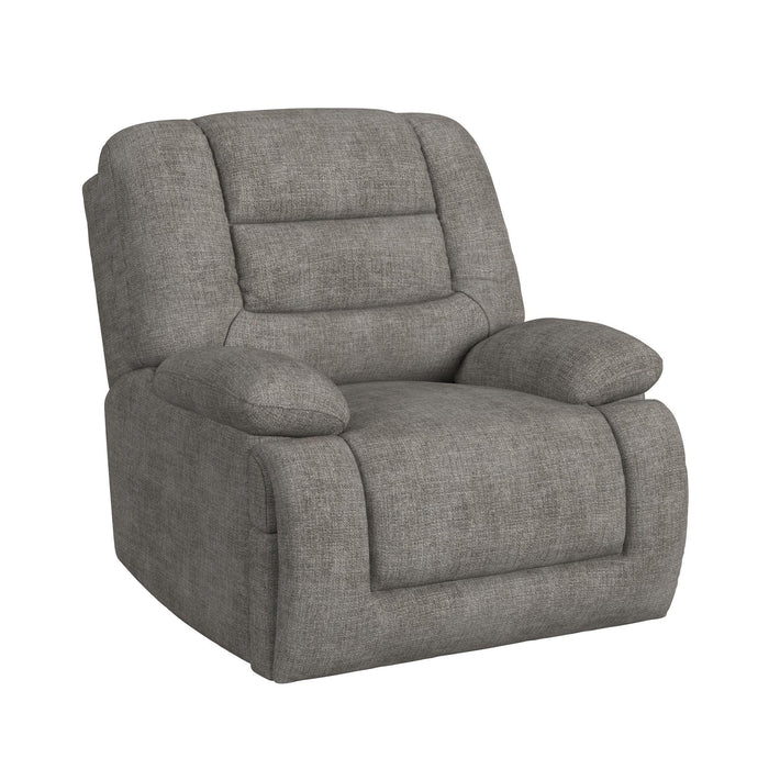 Odessa P3 Recliner W/Heat Massage, zero gravity, memory foam in Amount Grey - In Home Furniture (San Antonio, TX)