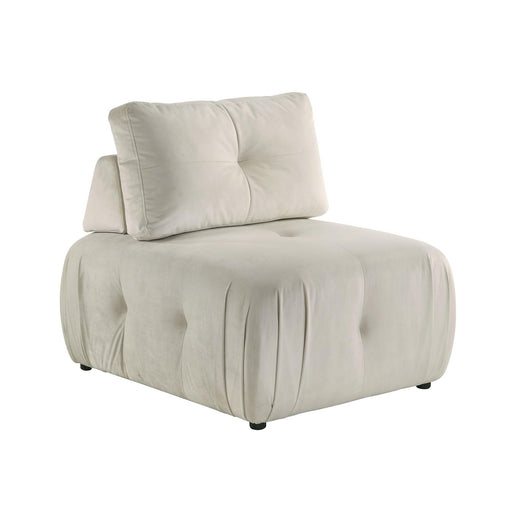 Nahla Modular Chair in Marine Cream - In Home Furniture (San Antonio, TX)
