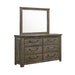 Maverick Dresser & Mirror Grey - In Home Furniture (San Antonio, TX)