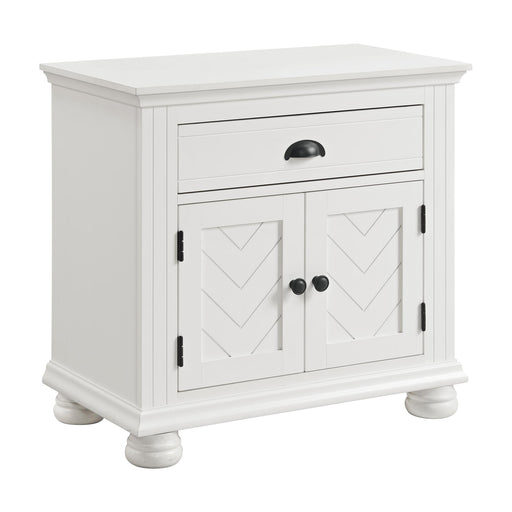 Kona 1-Drawer Nightstand in White - In Home Furniture (San Antonio, TX)