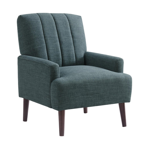 Kiwi Chair with Channel Back in Palmer Teal - In Home Furniture (San Antonio, TX)