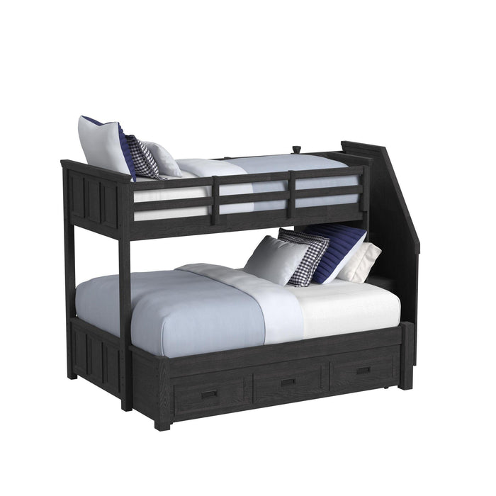 Hampton Kids Over Bunk with Staircase and Trundle Bedroom Set