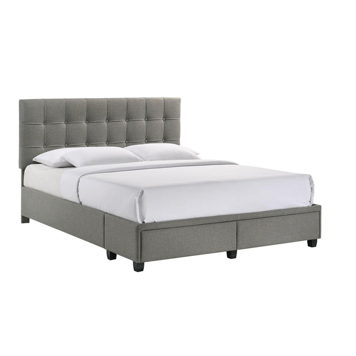 Hacienda Queen Storage Bed W/Tacoma Grey CM 003 (3A Packing) - In Home Furniture (San Antonio, TX)