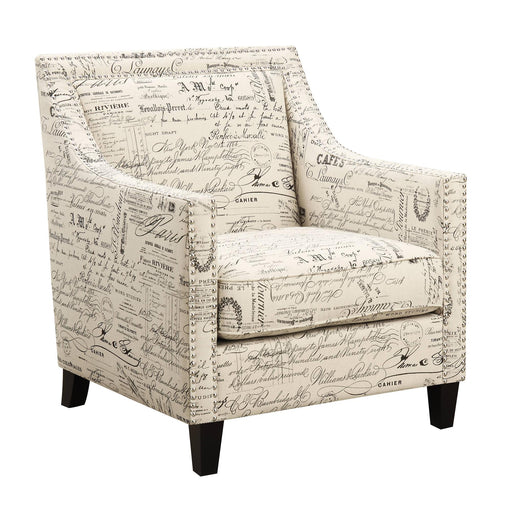Erica 497 Chair W/Chrome Nails French Script (ISTA 3) - In Home Furniture (San Antonio, TX)