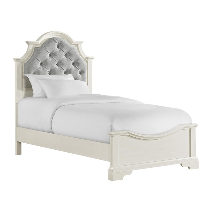 Eastwood Youth UPH Bed in Off-White - In Home Furniture (San Antonio, TX)