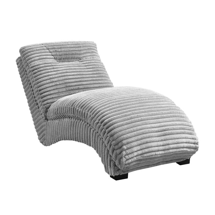 Dominick II Chaise in Masis Silver - In Home Furniture (San Antonio, TX)