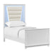Denmark UPH Bedroom Set with Lights - In Home Furniture (San Antonio, TX)