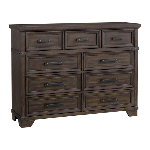 Colorado City 9-Drawer Dresser in Charcoal - In Home Furniture (San Antonio, TX)
