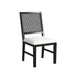Bahama Breeze Dining Chair with White Fabric in Black (2 Per Carton) - In Home Furniture (San Antonio, TX)