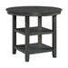 Amherst Counter Table w/Wood Leg Grey Finish - In Home Furniture (San Antonio, TX)
