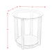 Elsa End Table DARK 3A packaging - In Home Furniture (San Antonio, TX)
