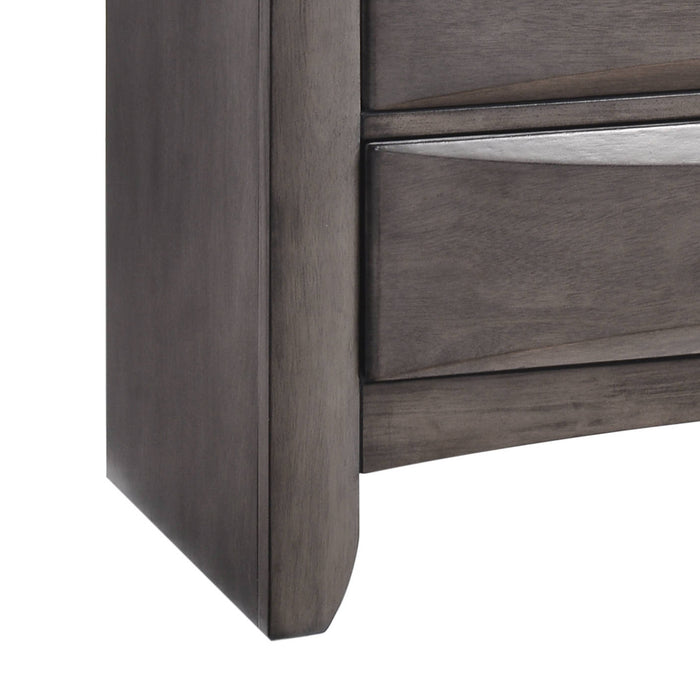 Emily Chest Grey 5Drawer (Sturdy) - In Home Furniture (San Antonio, TX)