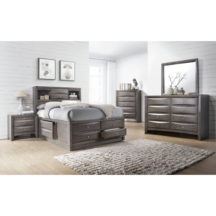 Emily Chest Grey 5Drawer (Sturdy) - In Home Furniture (San Antonio, TX)