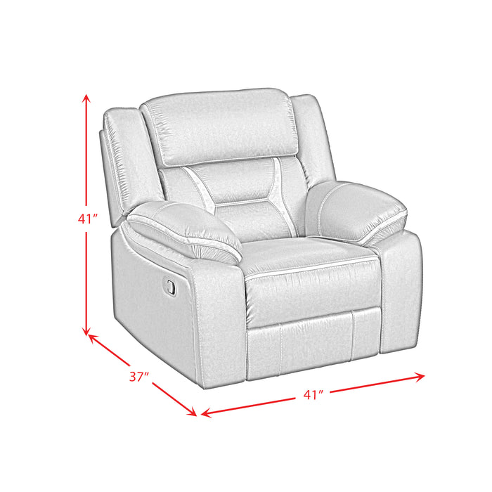 Engage Motion Recliner in Corral Grey - In Home Furniture (San Antonio, TX)