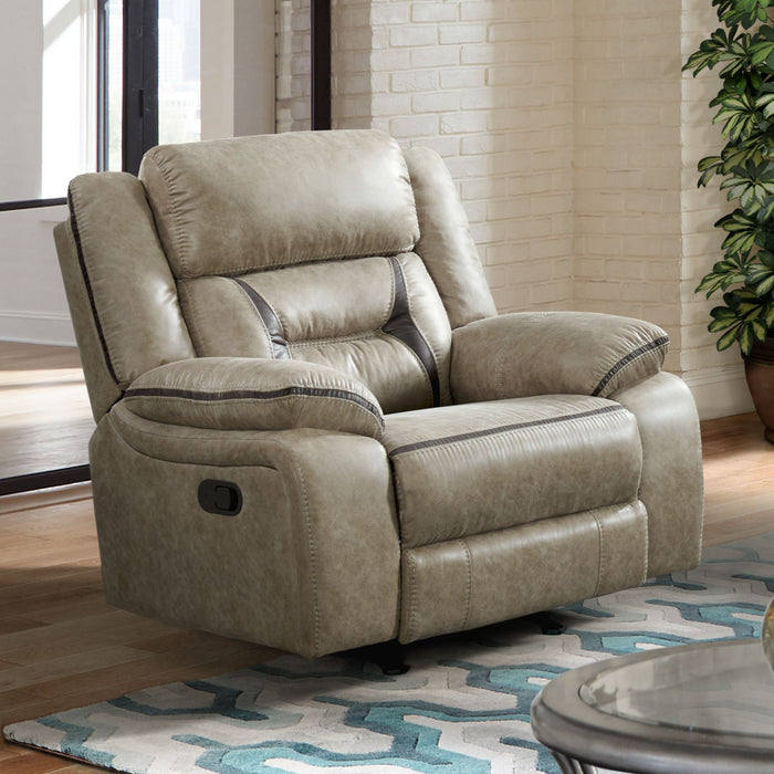 Engage Motion Recliner in Corral Grey - In Home Furniture (San Antonio, TX)