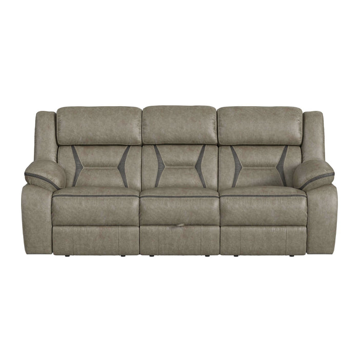 Engage Motion Sofa with DDT, Drawer and PWS in Corral Grey - In Home Furniture (San Antonio, TX)