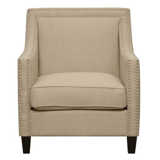 Erica 497 Chair W/Chrome Nails Heirloom Natural (ISTA 3) - In Home Furniture (San Antonio, TX)