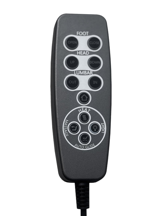 Euphora P3 Power Glider Recliner W/Heat & Massage, Music, Ipad holder W/wireless charger and USBC in Aline Black