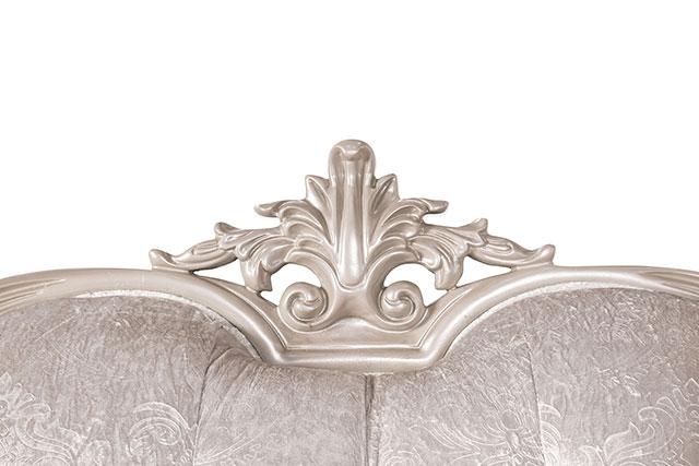 Acapulco White & Espresso Sofa - In Home Furniture (San Antonio, TX)