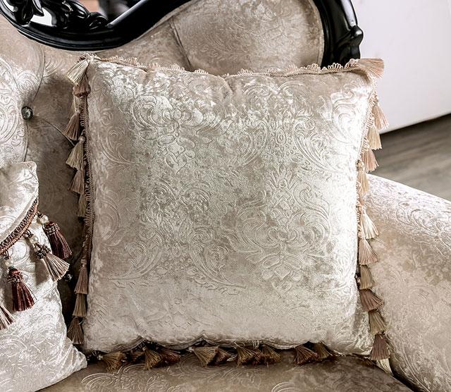 Acapulco White & Espresso Loveseat - In Home Furniture (San Antonio, TX)