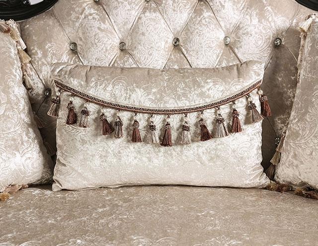 Acapulco White & Espresso Sofa - In Home Furniture (San Antonio, TX)