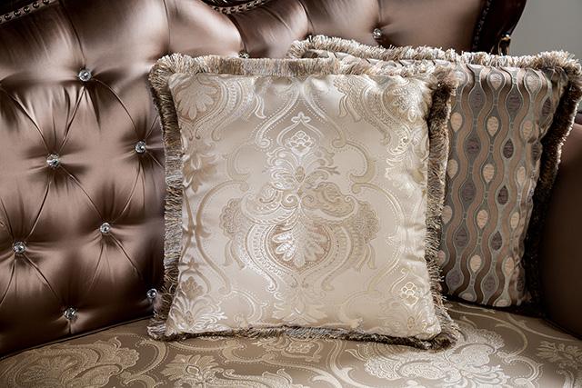 Albacete Sofa Campage & Walnut - In Home Furniture (San Antonio, TX)