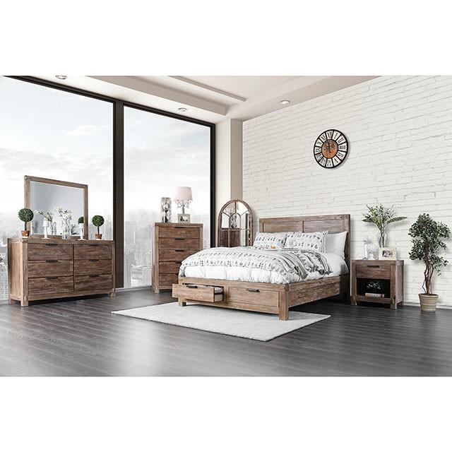 Wynton Weathered Light Oak Night Stand - In Home Furniture (San Antonio, TX)