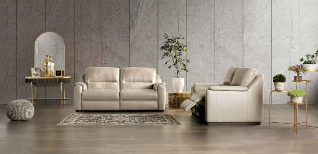 ALTAMURA Power Sofa, Gray & Beige - In Home Furniture (San Antonio, TX)