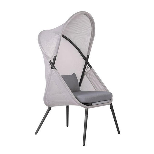 Alverta Foldable Chair Grey & Black (2/Ctn) - In Home Furniture (San Antonio, TX)