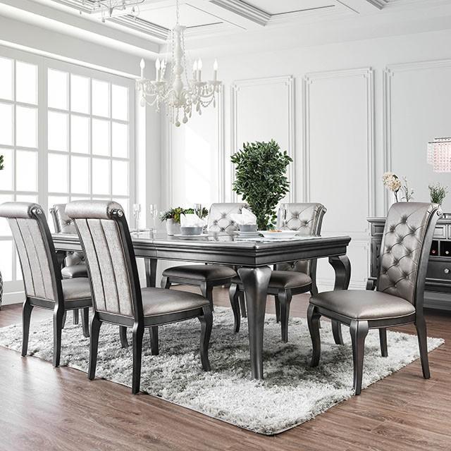 Amina Gray Dining Table - In Home Furniture (San Antonio, TX)
